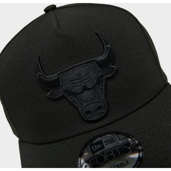 New Era Chicago Bulls Nba 9Forty Snapback Hat In Black - Picture 3 of 6